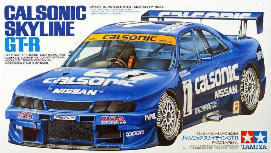 Tamiya 1/24 Nissan Skyline GT-R R33 Calsonic - Wonderland Models