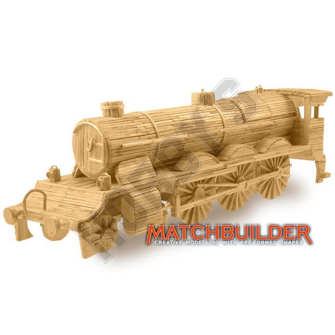 Matchbuilder Locomotive Matchstick Model - Wonderland Models | MK6109 ...