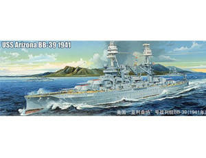 USS   Arizona  BBー39   1941    。1/200 Trumpeter 1/200 USS Arizona BB-39 1941 - Wonderland Models