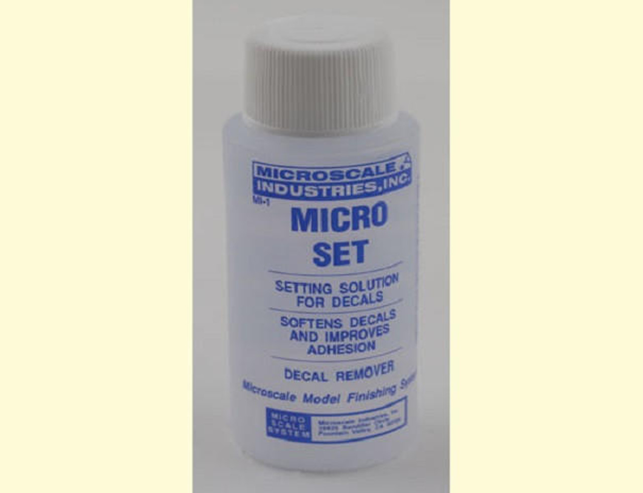 Microscale Industries, Inc. Micro Set, Micro Sol, Micro Flat, Micro Satin,  1 oz. Bottles, One of Each with Make Your Day Paintbrush Set