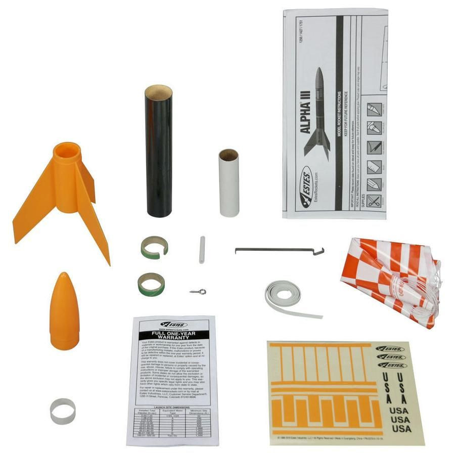Estes Rockets Alpha III E2X Model Rocket Launch Set - Wonderland Models ...