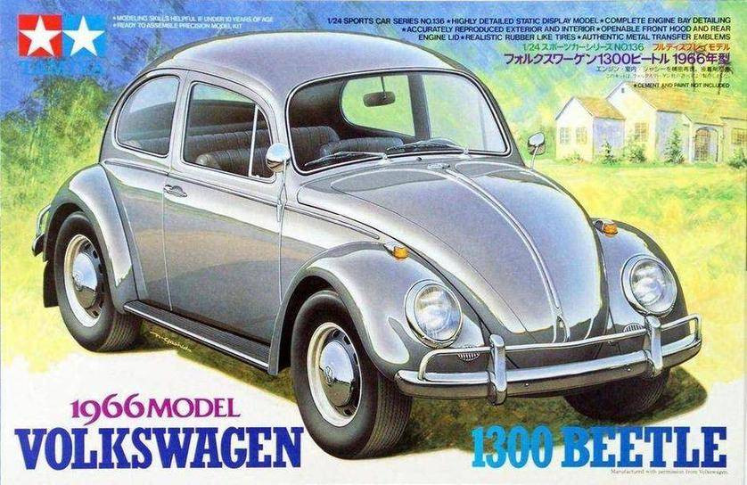 Tamiya 1/24 Volkswagen 1300 Beetle - Wonderland Models | TA24136