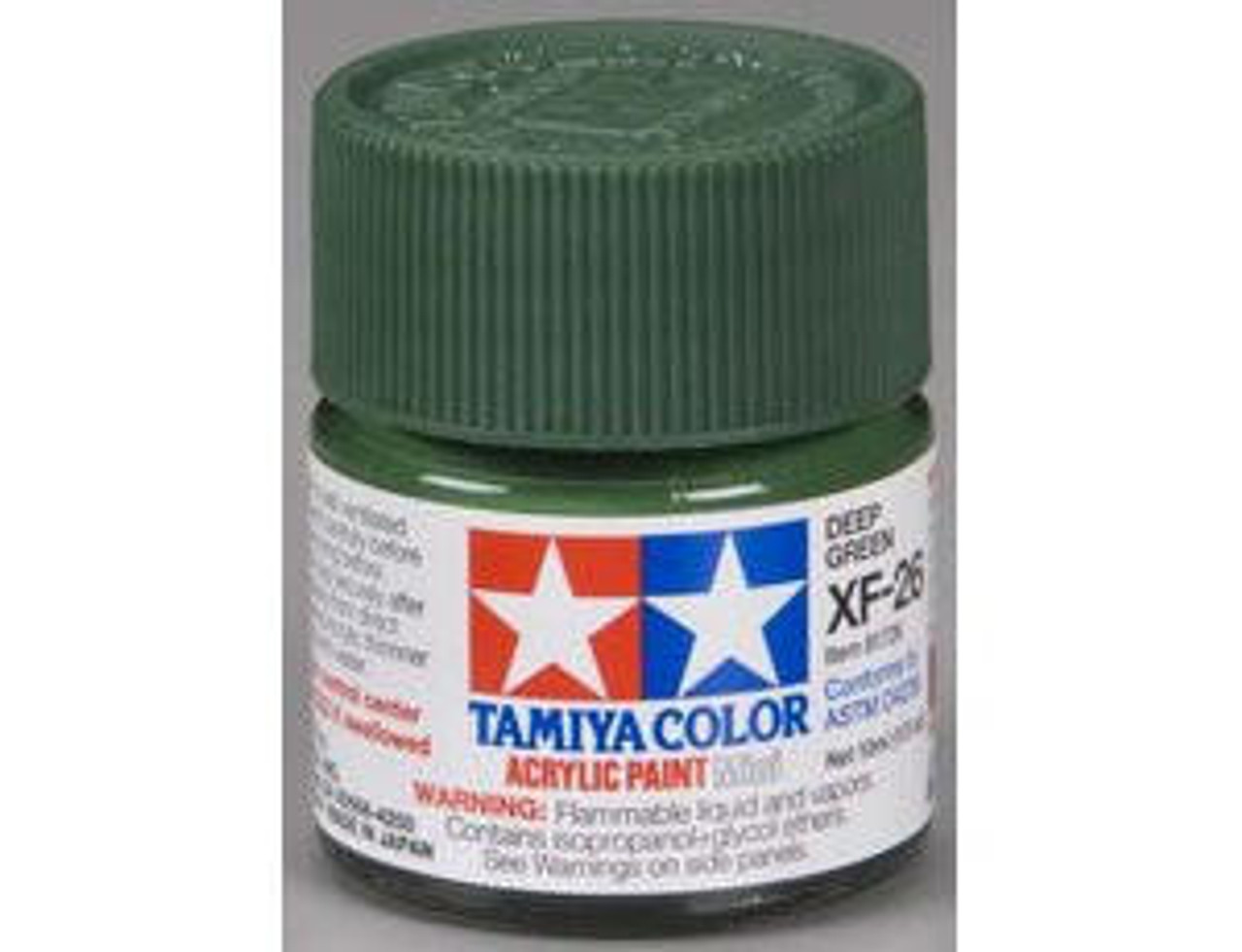 Acrylic Mini Xf-1 Flat Black 10Ml Bottle / Tamiya USA