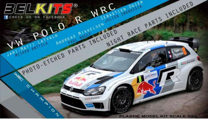 Belkits 1/24 Volkswagen Polo R WRC Red Bull - Wonderland Models