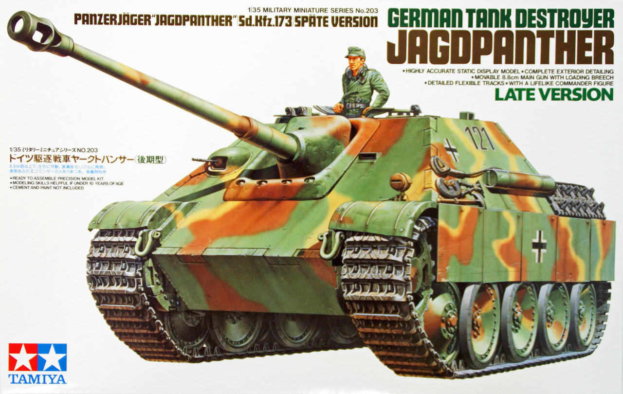 Tamiya Jagdpanzer V Jagdpanther 1/35リモコン Amazon.com: Tamiya 35203 1/35 Ger. Jagdpanther Late Version