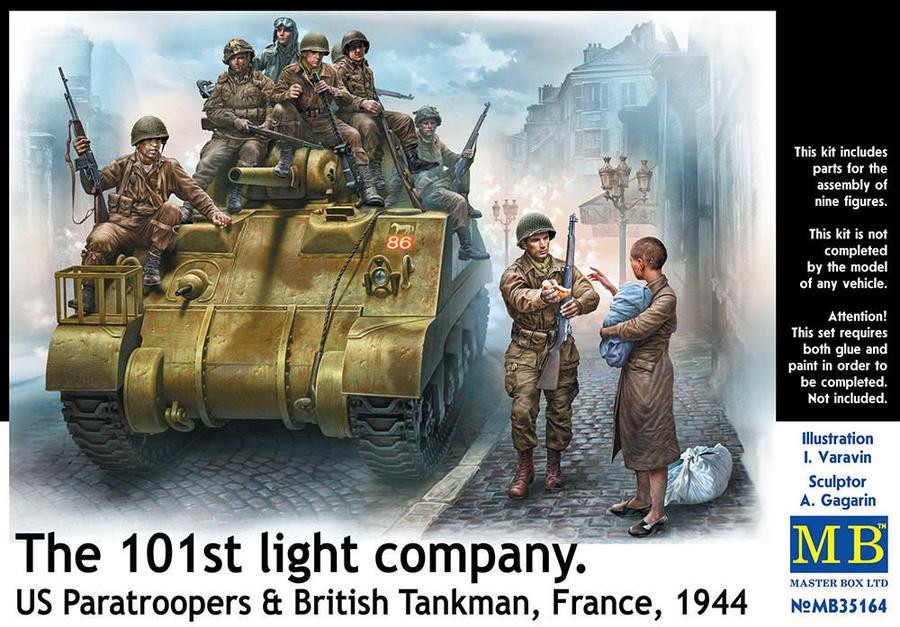 Figurines Troupes britanniques Caen 1944 1/35