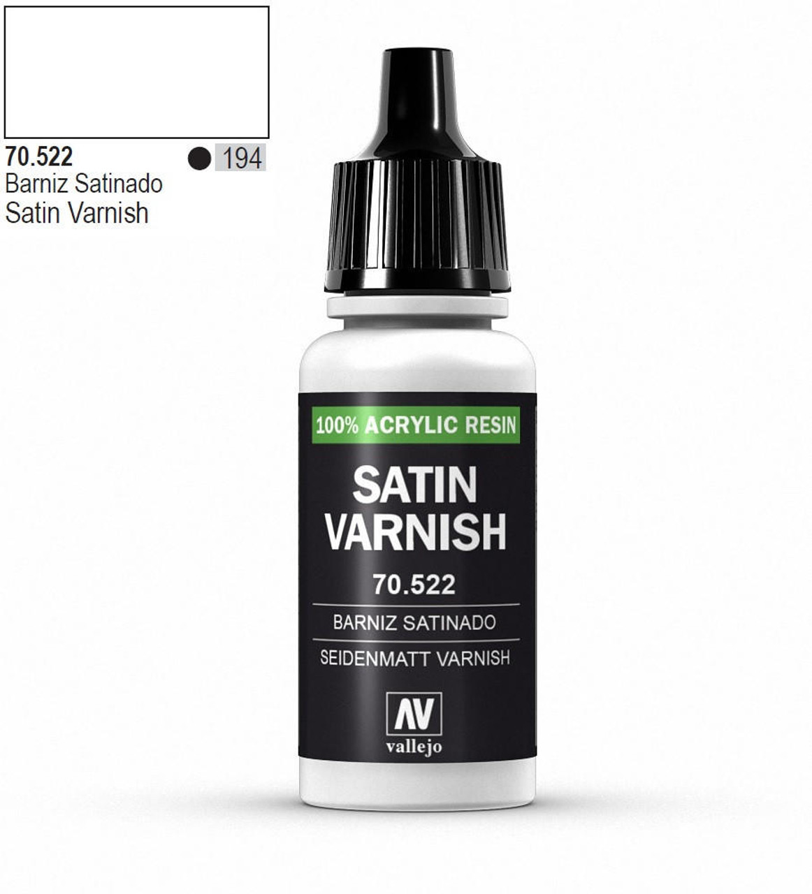 Vallejo Varnish Range 17ml Gloss Matt Satin Full Range Fast