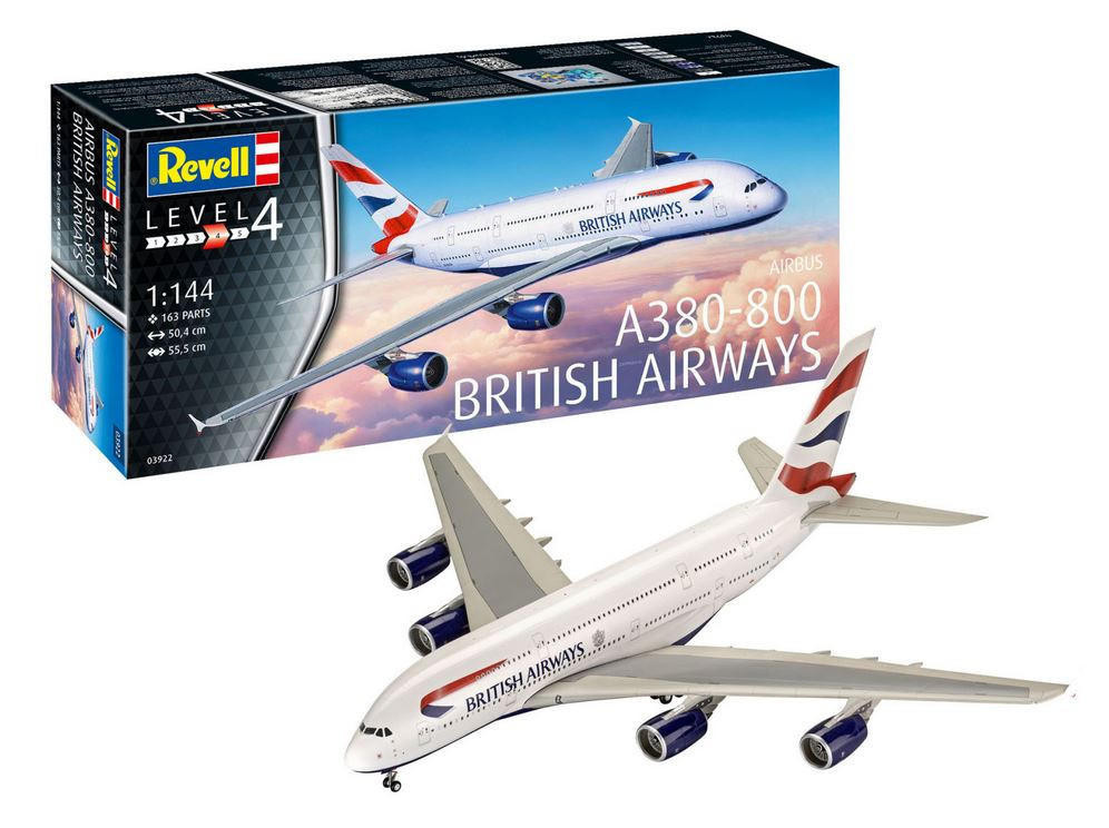 Revell 1/144 Airbus A380-800 British Airways - Wonderland Models
