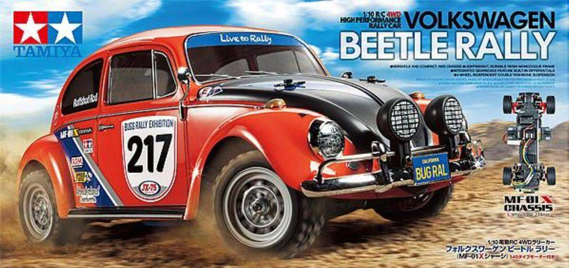 Tamiya RC VW Beetle Rally MF-01X Model Kit - Wonderland Models
