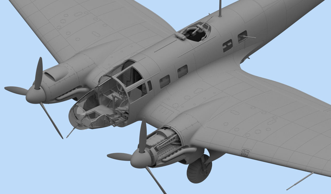 ICM 1/48 Heinkel He 111H-3 Model Kit - Wonderland Models