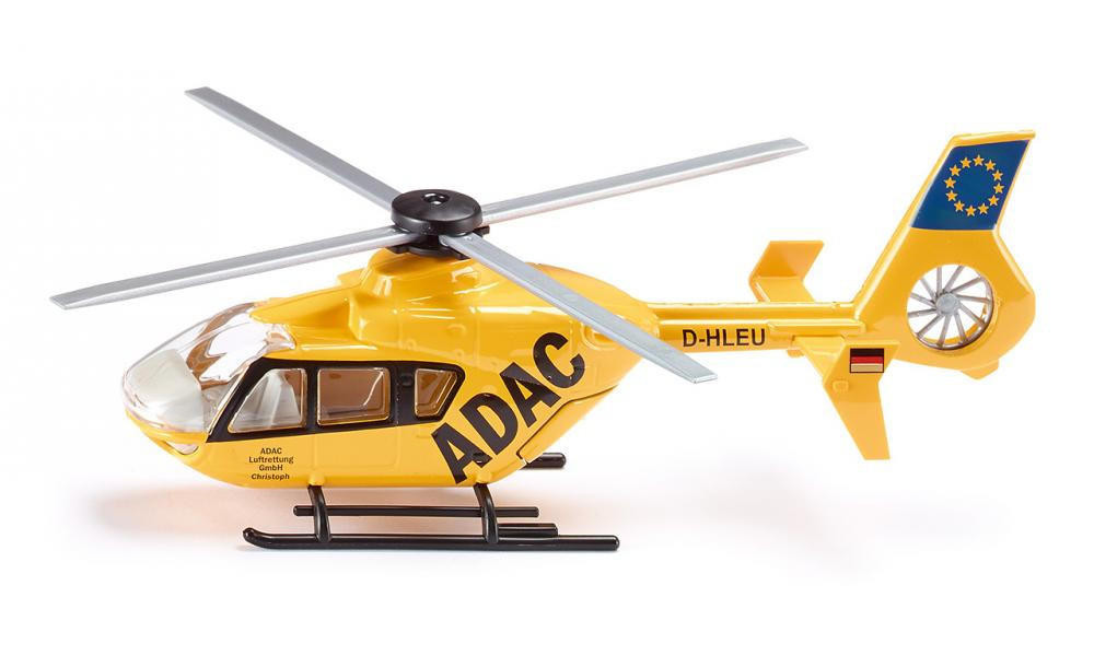 1/55 Siku(ジク)　 ADAC(ドイツ自動車連盟)低床ローダー＋ヘリ Siku 1/55 Helicopter 