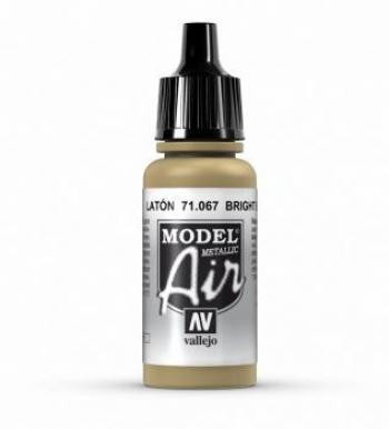 Peinture Aérographe Vallejo Model Air - Bright Brass (métallique) - Réf. VAL067 - 17 Ml - Neuf