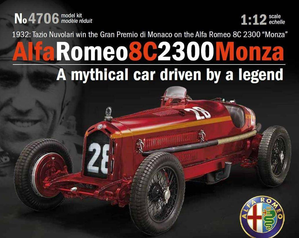 Italeri 1/12 Alfa Romeo 8C 2300 Monza - Wonderland Models | IT4706