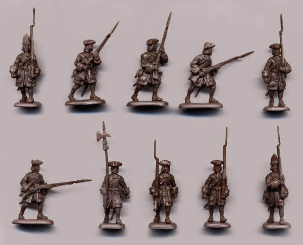 Grappe De Figurines Militaires Strelets 1/72 - Ligne De Feu Britannique 1701-1714 - Comme Neuf