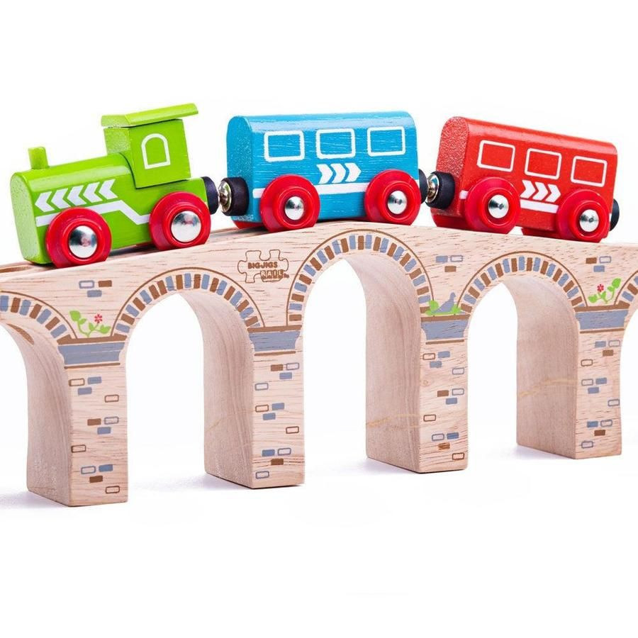 Bigjigs Rail Rosa Backsteintunnel Aus Holz – 16 Cm Breit, Für Holzeisenbahn | Kompatibel Mit Vielen Marken, Ab 3 Jahren