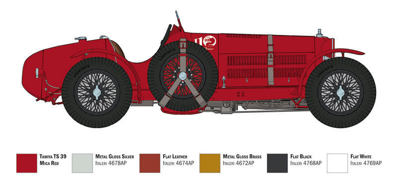 Italeri 1/12 Alfa Romeo 8C 2300 Roadster - Wonderland Models