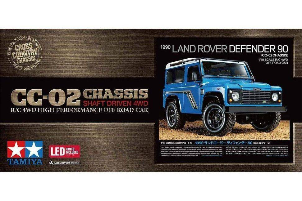 Tamiya RC Land Rover Defender 90 CC-02 Model Kit - Wonderland