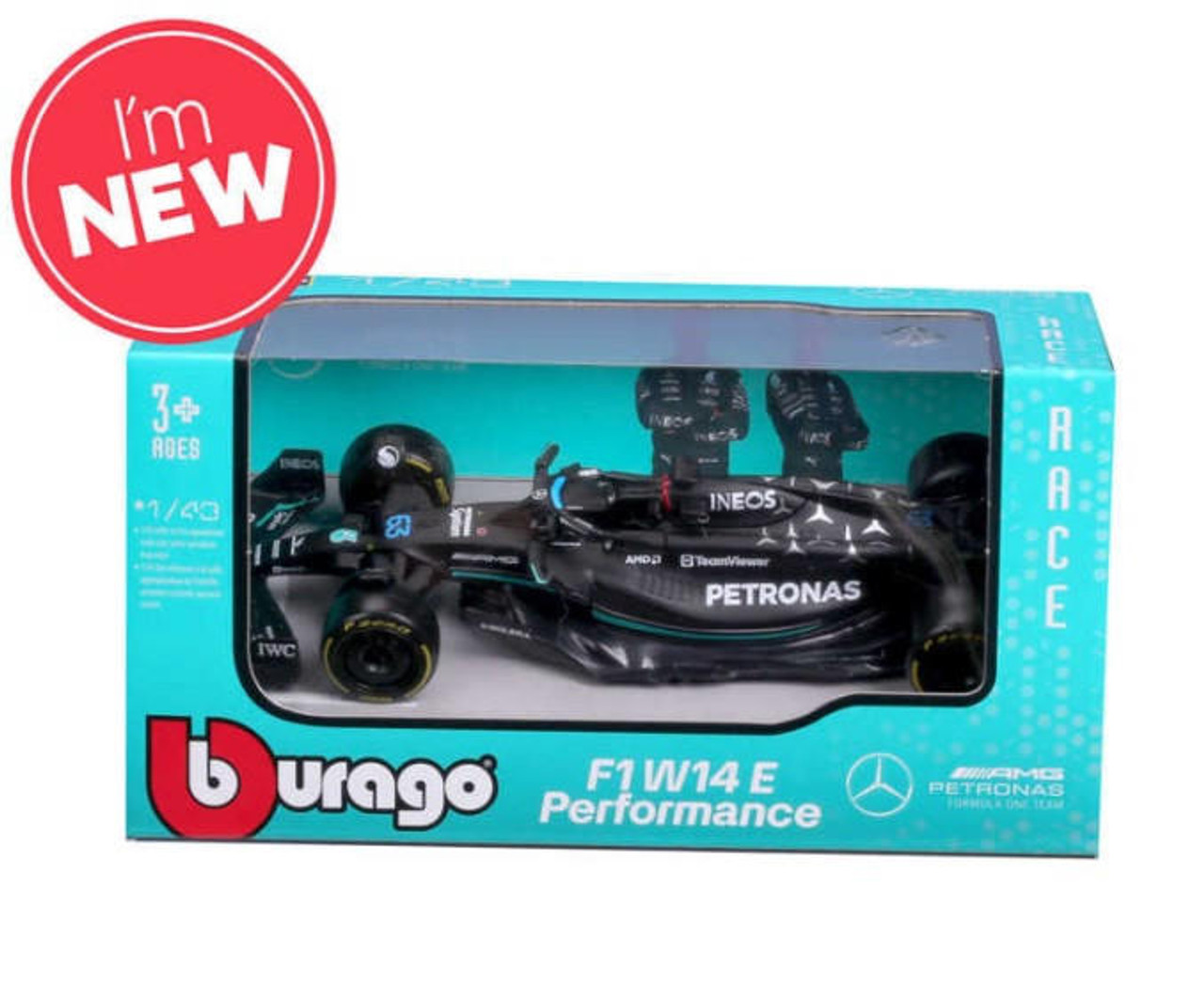 Burago 1/43 Mercedes-AMG F1 W14 E Performance 2023 #44 Lewis Hamilton