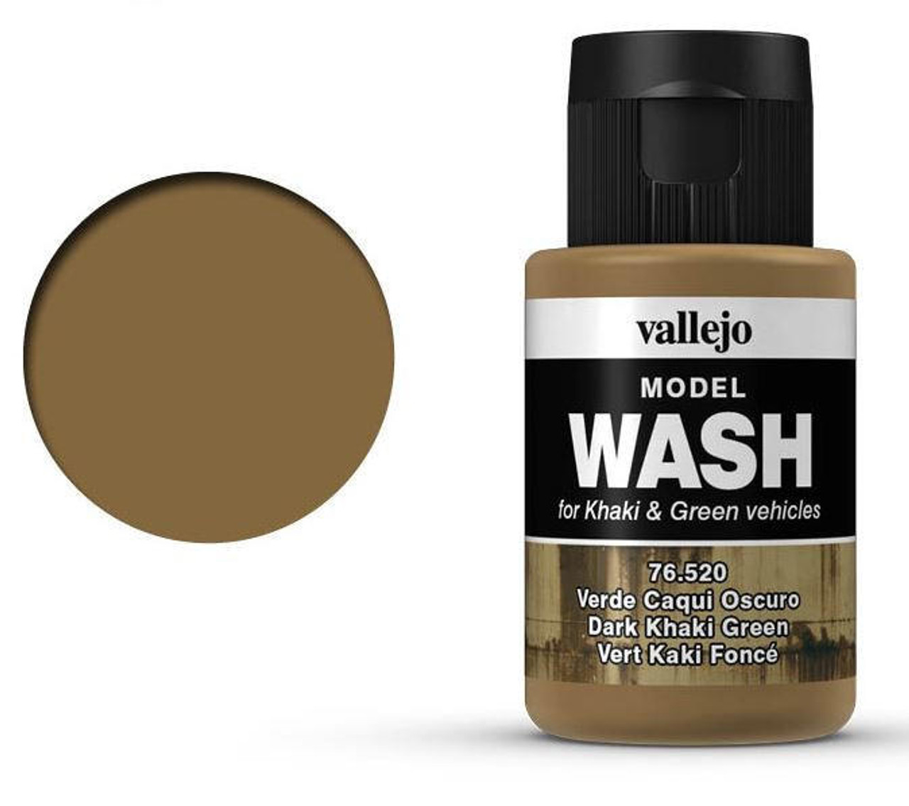 Vallejo Acrylic Wash 35ml Dark Khaki Green - Wonderland Models