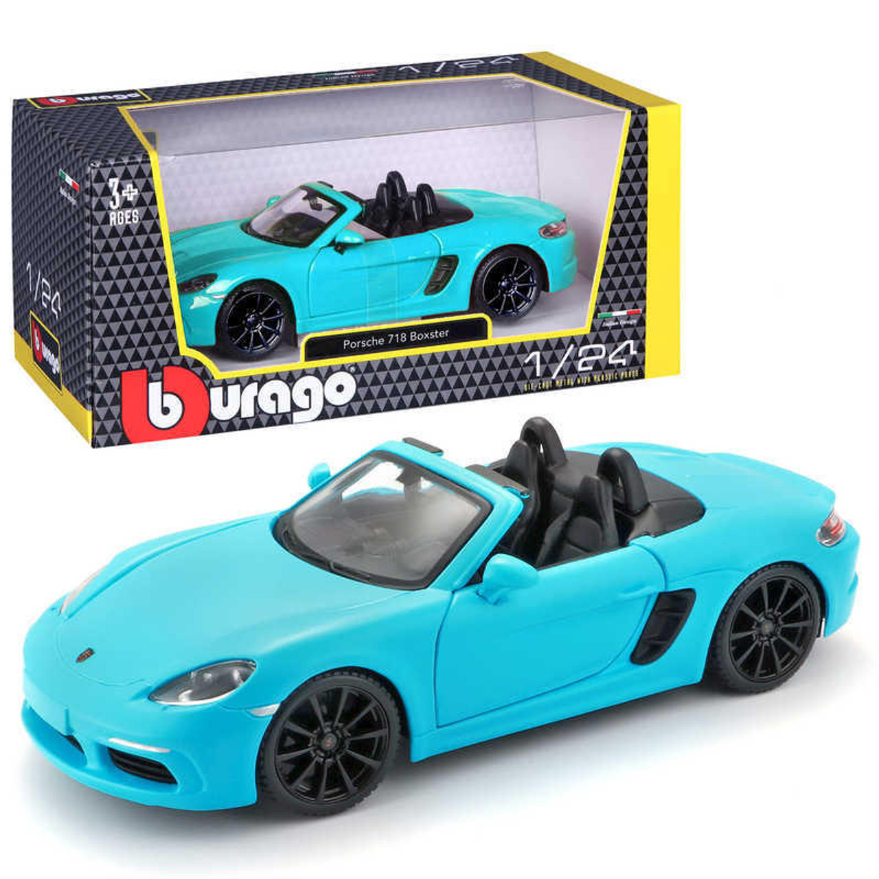 Vehículo de Colección a Escala 1:24 Porsche 718 Boxster (Light Blue)