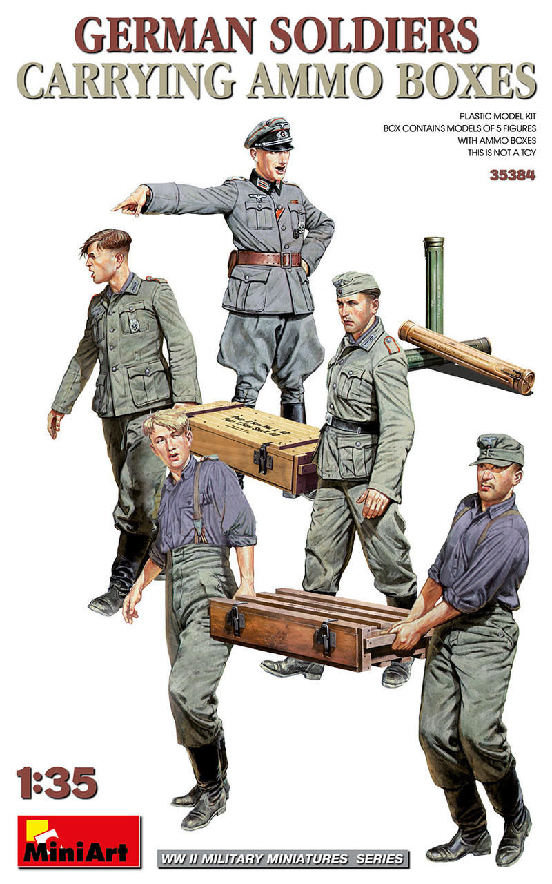 MiniArt 1/35 German Soldiers Carrying Ammunition Boxes