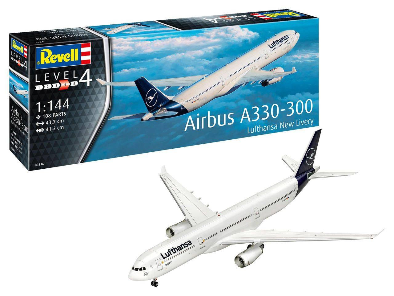 Revell 1/144 Airbus A330-300 Lufthansa New Livery Model Kit