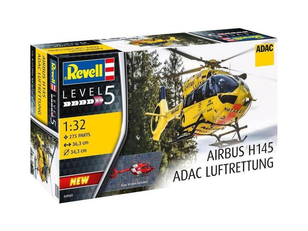 Revell 1/32 Airbus H145 ADAC/REGA Model Kit - Wonderland Models