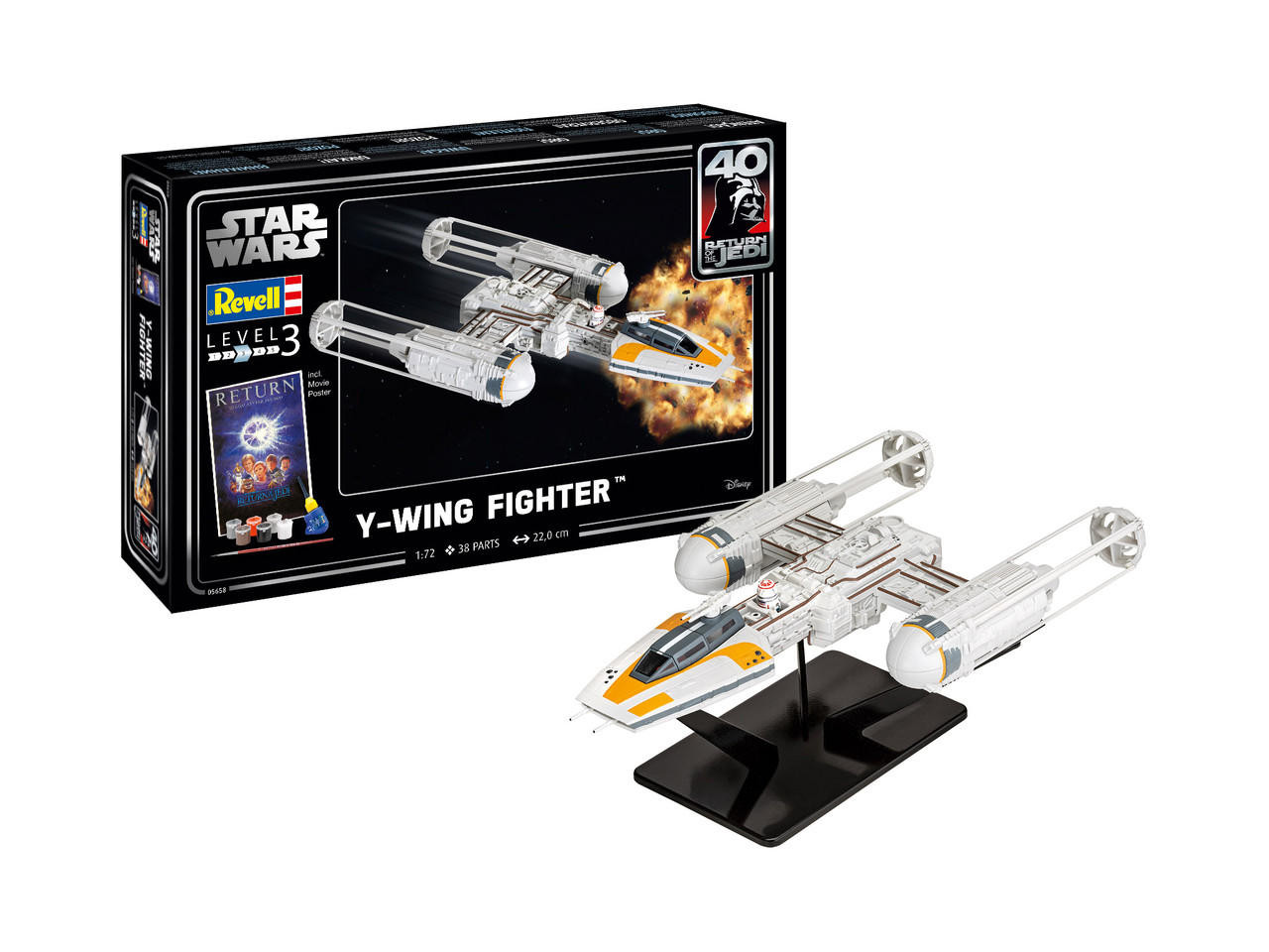 Revell 1/72 Star Wars Y-Wing Fighter Bomber Gift Set - Wonderland