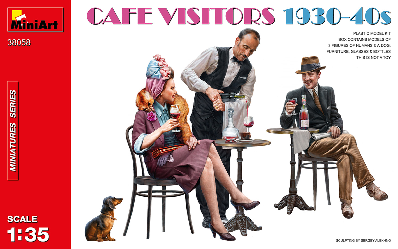MiniArt 1/35 Cafe Vistiors 1930s-40s Model Figures