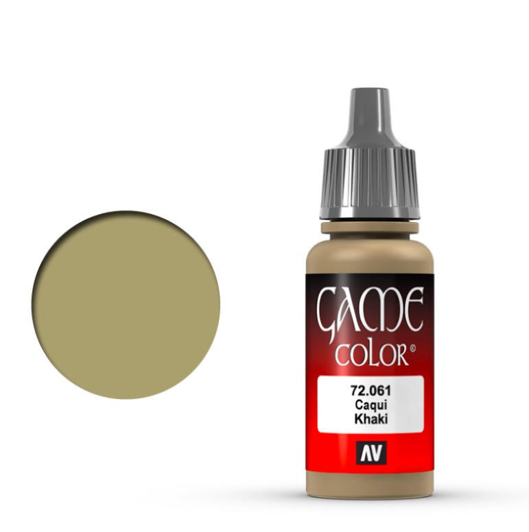 Vallejo Model Color Acrylfarbe – 70880 Khaki Grey, 17 Ml, Wasserbasiert & Hoch Pigmentiert
