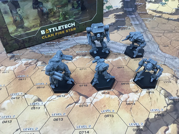Figurines BattleTech Somerset Strikers - 5 Mechas, Cartes Pilotes, Jeu De Stratégie à Partir De 14 Ans