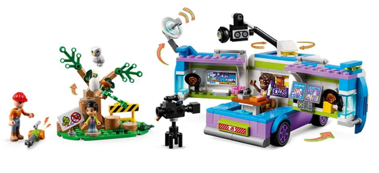 Lego Friends Newsroom Van - Wonderland Models | LEGO41749 | £24.99