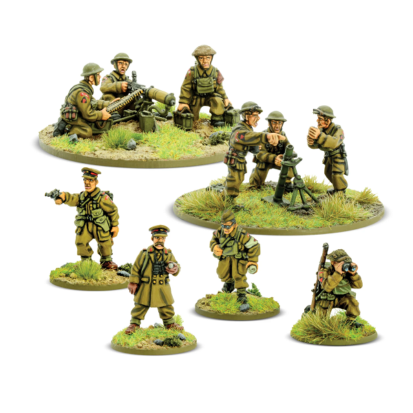 Warlord Games 28mm Bolt Action British Expeditionary Force Support Group Wonderland Models