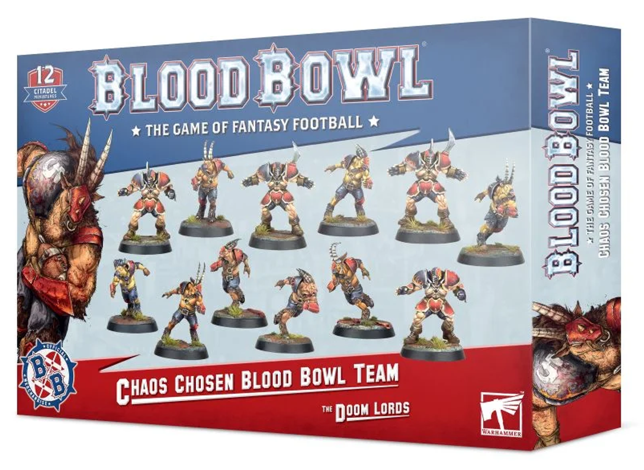 Games Workshop Blood Bowl Team - Chaos Chosen Team - The Doom Lords