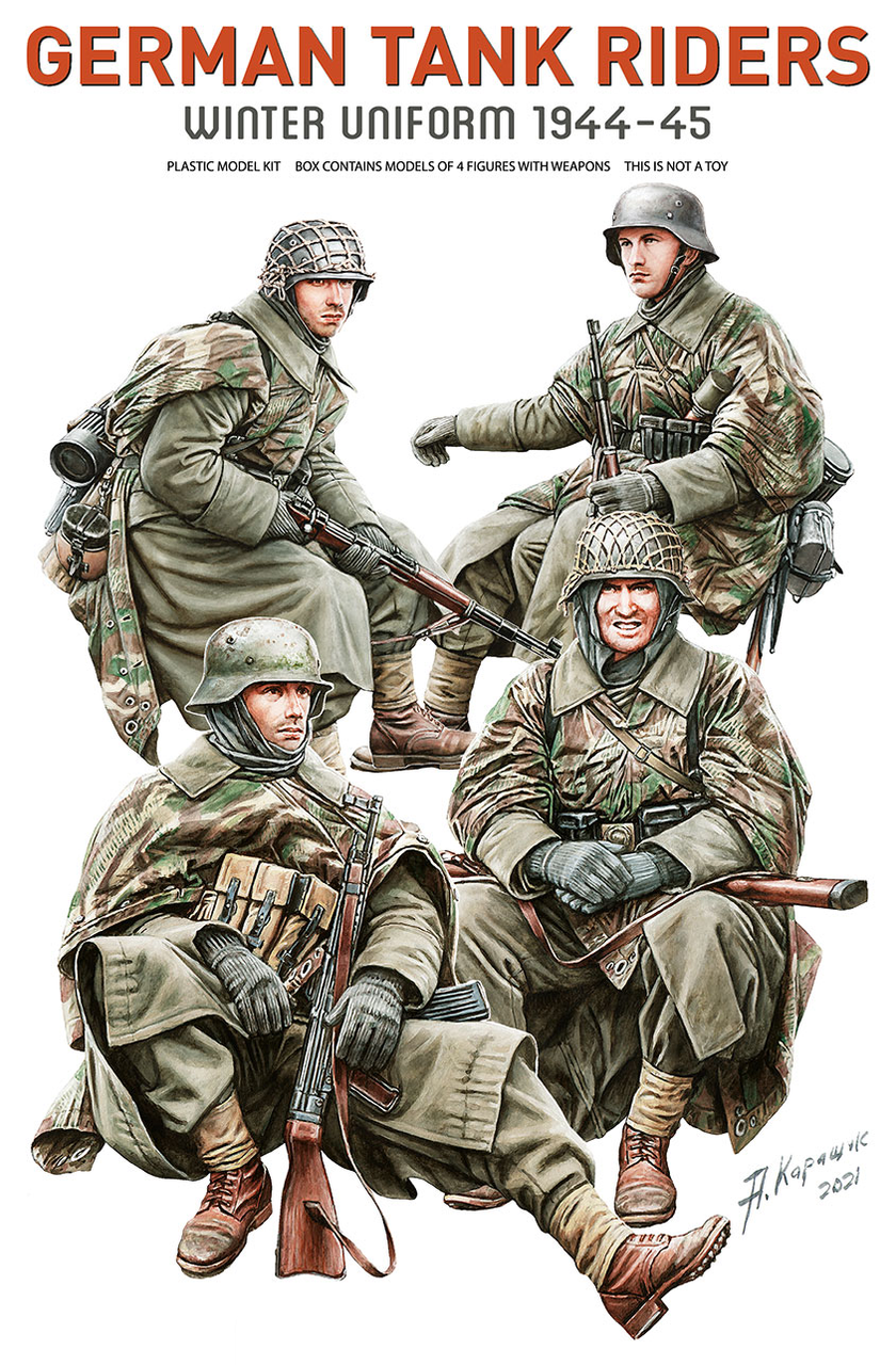 MiniArt 1/35 German Tank Riders in Winter Uniform 1944-1945 - Wonderland  Models, MT35370