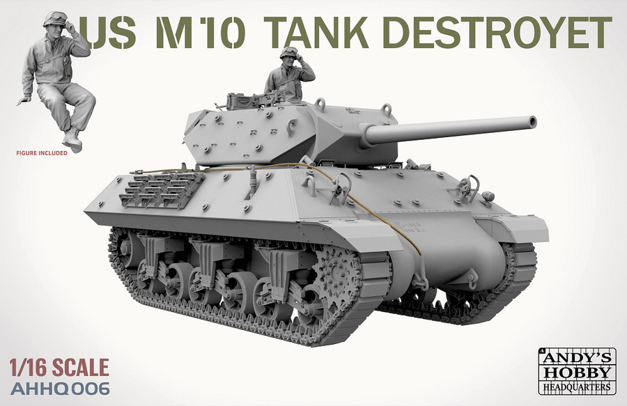 Andy's HHQ 006 M10 Tank Destroyer 1/16 Model Kit – A-Z Toy Hobby