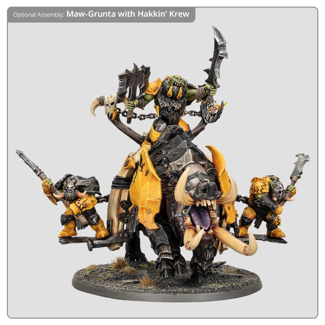 ゲームズワークショップ ORRUK WARCLANS:TUSKBOSS ON MAW-GRUNTA