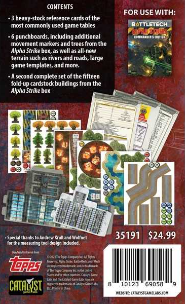 Catalyst Game Labs Battletech Alpha Strike Counters Pack Wonderland