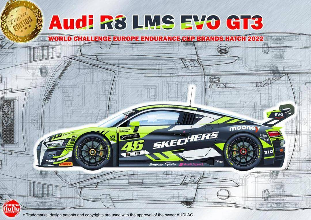 NuNu 1/24 Audi R8 LMS EVO GT3 - Wonderland Models | NU24044 | £54.99