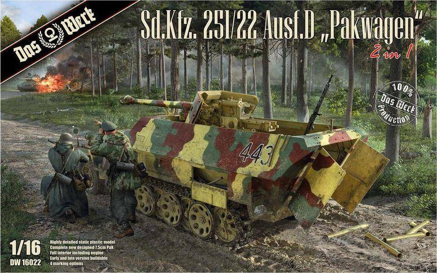 Das Werk 1/16 Sd.Kfz.251/22 Pakwagen Half-Track - Wonderland