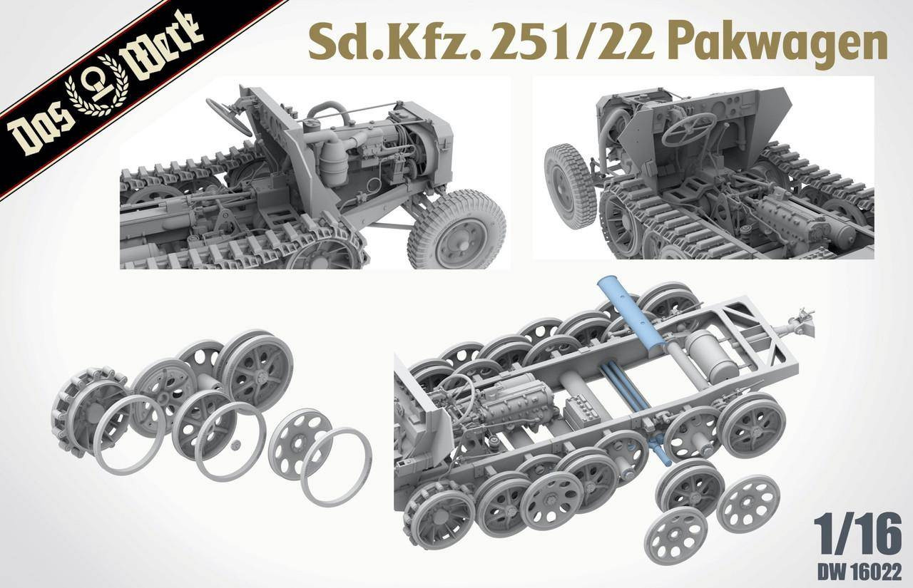 Das Werk 1/16 Sd.Kfz.251/22 Pakwagen Half-Track - Wonderland