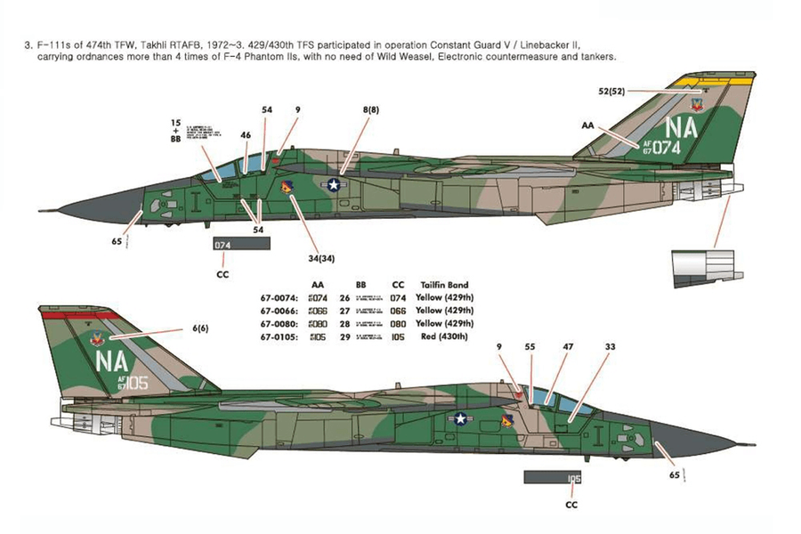 Hasegawa 02441 General Dynamics F-111A Aardvark `Vietnam War´ Limited