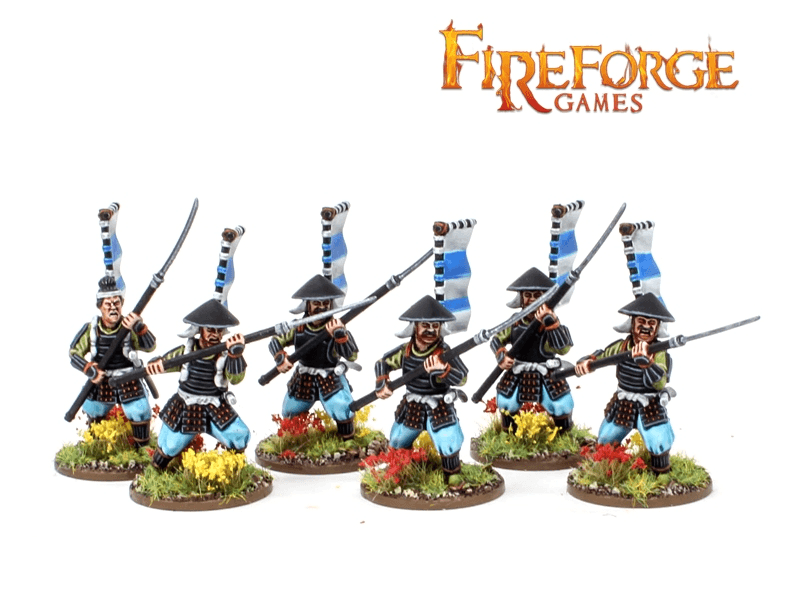 Figurines Fireforge Games Ashigaru Archers/Arquebusiers 28mm - Figurines Historiques Plastique