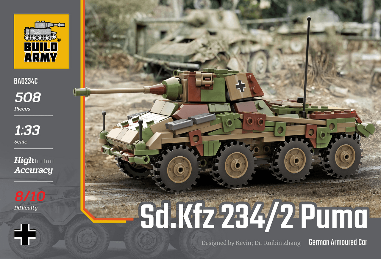 Build Army 1/33 Sd.Kfz.234/2 Puma - Wonderland Models | B0234C