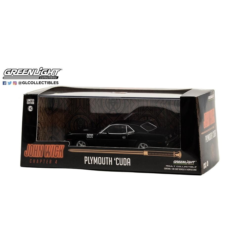 Greenlight 1/43 John Wick 4 (2023 Movie) 1971 Plymouth Cuda