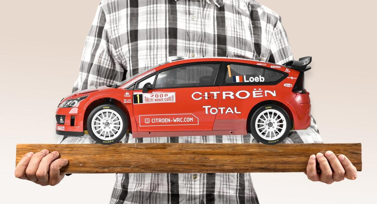 IXO 1/8 Citroen C4 WRC 2008 (Red) Diecast Model Kit - Wonderland