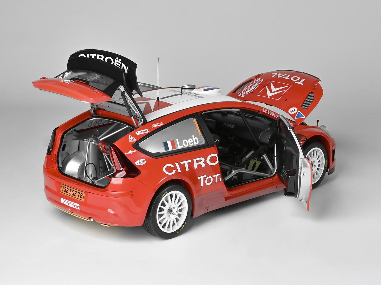 IXO 1/8 Citroen C4 WRC 2008 (Red) Diecast Model Kit - Wonderland