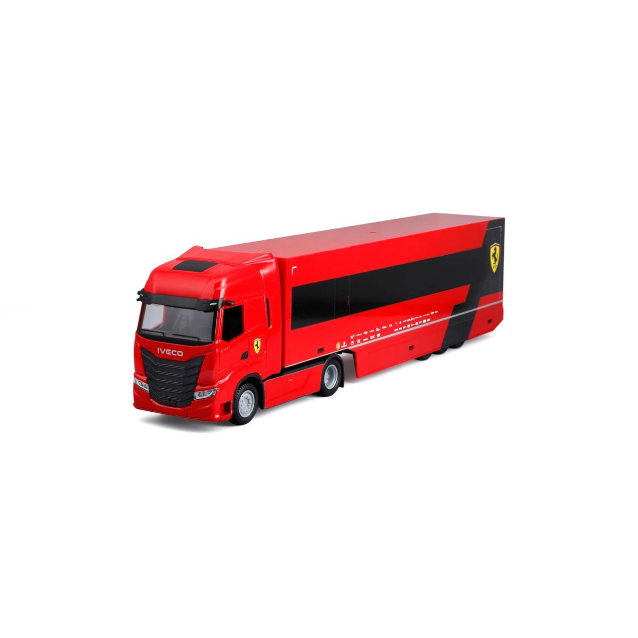 Burago 1/43 F1 Ferrari Iveco S-Way 570 Racing Transporter with One