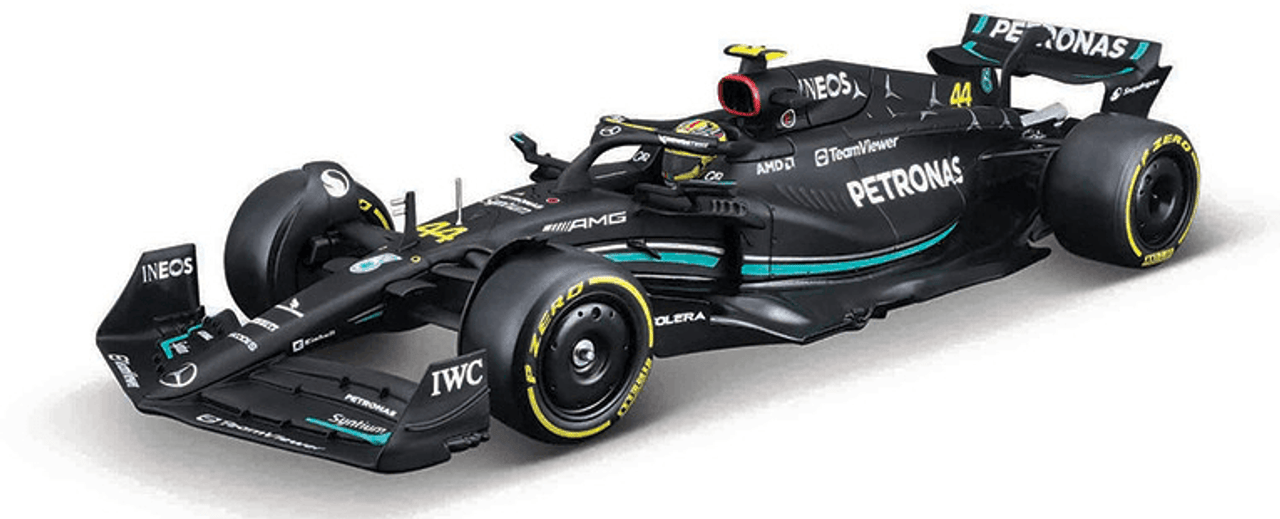 Burago 1/24 F1 MB W14 2023 Hamilton Diecast Model Kit