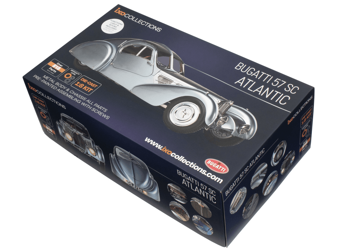 IXO 1/8 Bugatti SC57 Atlantic Diecast Model Kit - Wonderland